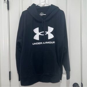 Under Armour Black Hoodie with White Logo